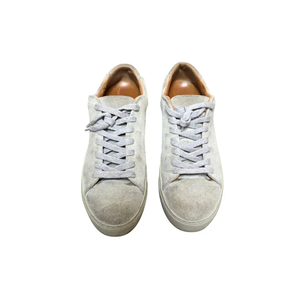 Selected/Femme Women's Suede Lace-Up Sneakers Beige Size 8‎